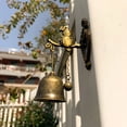 thumbnail image 2 of Vintage Brass Horse Door Bell with Wall Mount Decorative Antique Finish for Home, Garden, or Office Entryway, 2 of 3