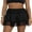 Black, variant on Women Lace Mini Skirt Low Rise Half Slip Underskirt Summer Ruffle Pleated Layered Flowy Short Skirt