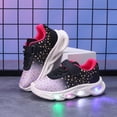thumbnail image 3 of Lixiuxyad Lightweight Girls' Easy Care Sneakers With Cushioned Sole Cute Heart Design Glow In The Dark Board Shoes For Everyday Comfort（12M 6Y） Running Sports Shoes Sizes 6(Toddler 12-18 Months), 3 of 6