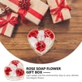 thumbnail image 4 of 2 conjuntos de cestas de regalo de flor de jabón de rosa en forma de corazón Cajas de rosa de hierro creativo, 4 of 4