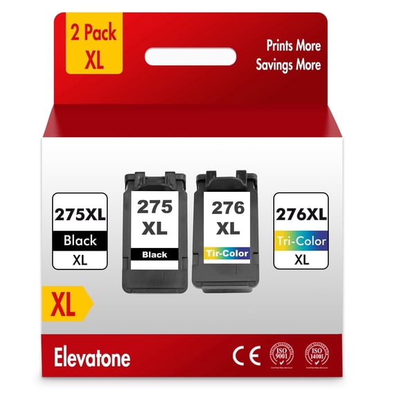 275XL Printer Ink Compatible for Canon Ink PG275XL and CL276XL 275XL Ink Cartridge for PIXMA TS3522 TS3722 (Black, Tri-Color)