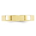 thumbnail image 2 of 10K Yellow Gold Ring Band Wedding Comfort Flat 4mm Standard Fit Size 10, 2 of 3