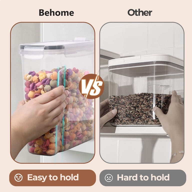 Behome 4-Pack Cereal Containers 135oz Pantry Storage photo 5
