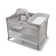 Graco Pack 'n Play CareSuite Bassinet Lux Infant Toddler Playard, Sky Grey