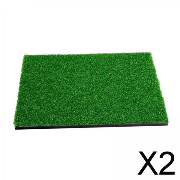 2x Tapete de Juego de Golf para Adultos Y Niños, Tapetes para Golpear Golf, Entrenador de Swing de Golf, Tapete de Entrenamiento de Golf para Césped, 2 piezas