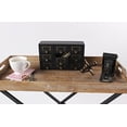 thumbnail image 4 of Kate and Laurel Apothecary Wood Desk Drawer Set, 9 Drawers, Rustic Black, 4 of 4