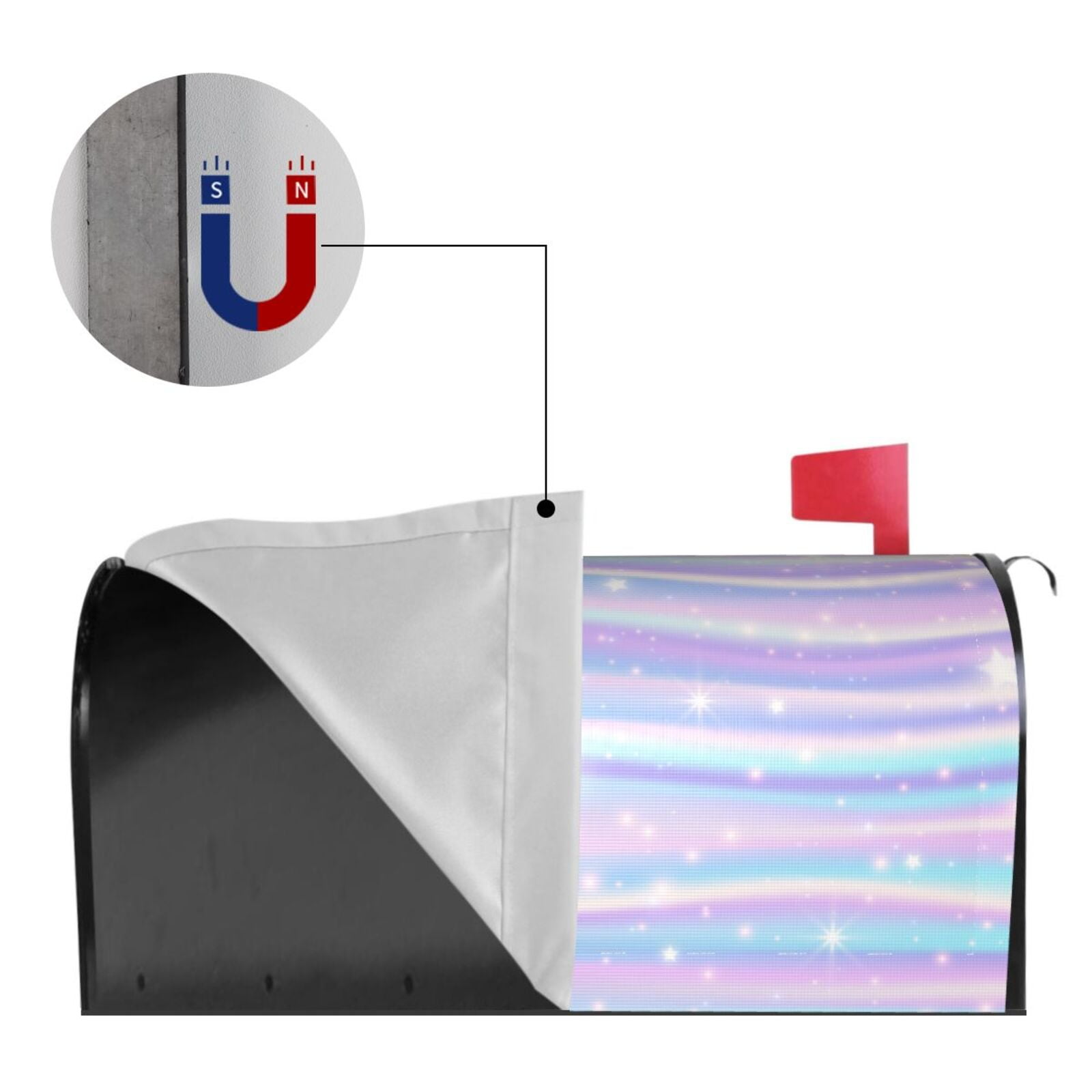 Kdxio Magnetic Mailbox Cover 25.5x21 in Mailbox Cover Outdoor Decoration Holiday Mailbox Covers for Home Garden Yard-25.5x21 in