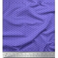 thumbnail image 1 of Soimoi Purple Poly Georgette Fabric Flower Geometric Print Fabric by the Yard 52 Inch Wide, 1 of 3