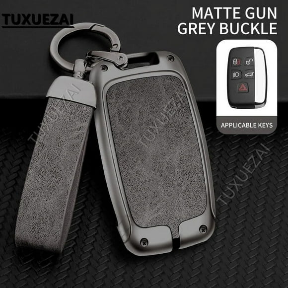 Zinc alloy+leather Car Key Cover Case Shell For Jaguar B buttons key case Case Velar Discovery 4 XJL XE XF XJ C-X16 Parts