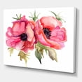 thumbnail image 3 of Stylized Pink Poppy Flowers 40 in x 30 in Painting Canvas Art Print, by Designart, 3 of 4