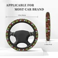 thumbnail image 5 of Bingfone Frogs And Mushrooms Steering Wheel Cover - Universal 15 Inches Car Steering Wheel Covers Grip Auto Internal Accessories, 5 of 8