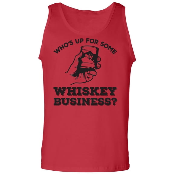 Who's Up For Some Whiskey Business? Adult Tank Top