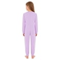 thumbnail image 2 of HULIJA Kids Boys Special Needs Adaptive Clothing Long Sleeve Zipper One Piece Cotton Overall Jumpsuit Lavender 10, 2 of 5