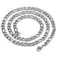 thumbnail image 4 of Hermah 3/5/7/9mm Stainless Steel Mens Figaro Chain Necklace 18-24inch, 4 of 5