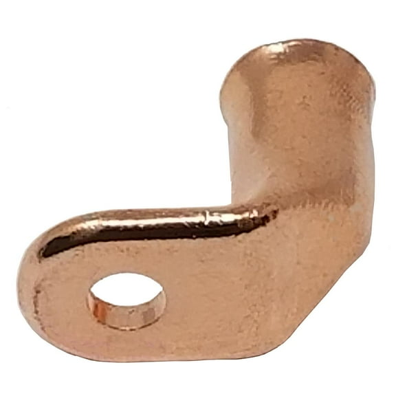 4 Ga. 5/16 Inch Stud Copper Lugs - 90 Degree - (Pack of 5)