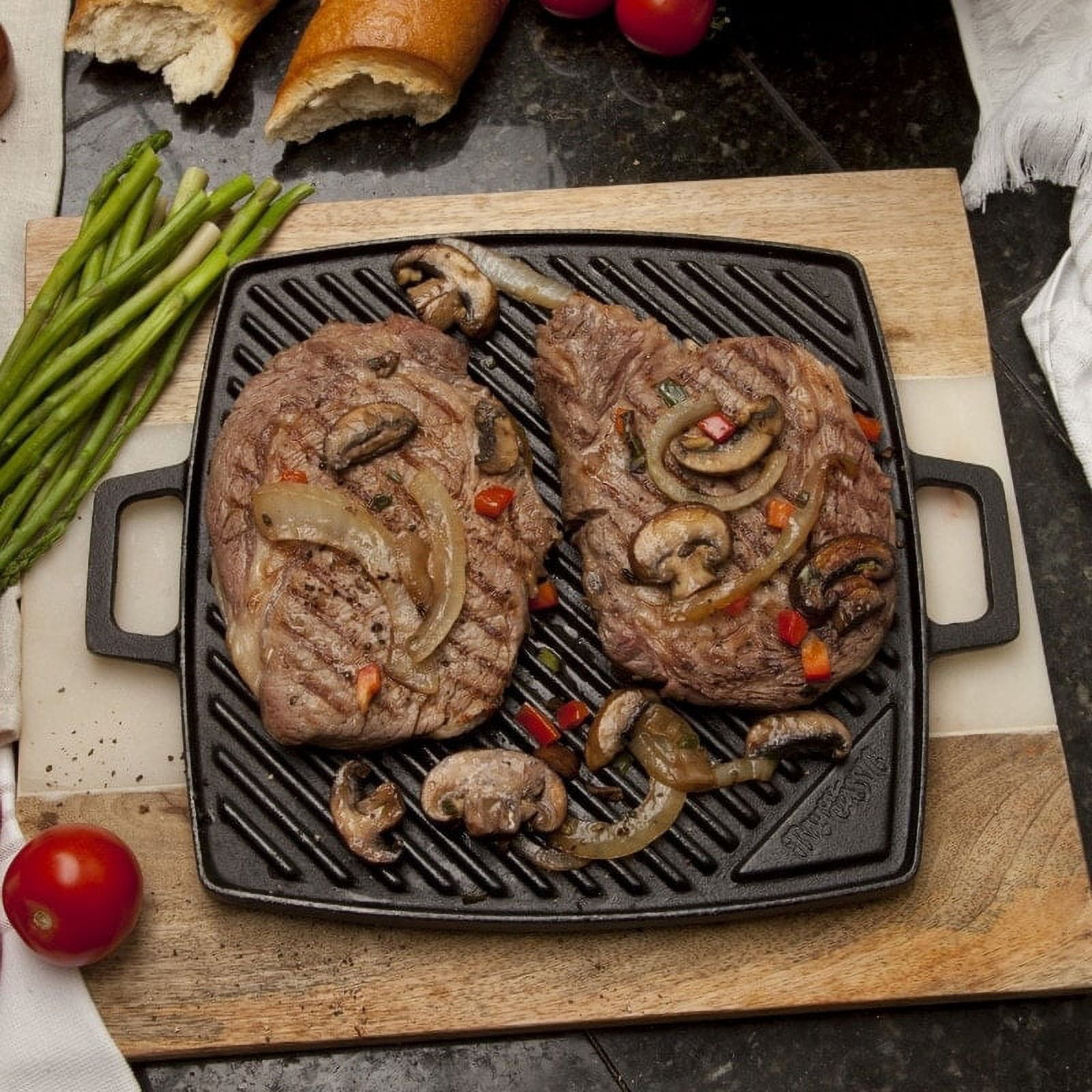 Bayou Classic 7444 10.5 in. Cast Iron Reversible Griddle