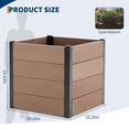 thumbnail image 3 of Wood Raised Garden Bed with Open Bottom, Deep Root Growth, Rust-Proof Reinforced Frame & Easy Assembly, 3 of 6