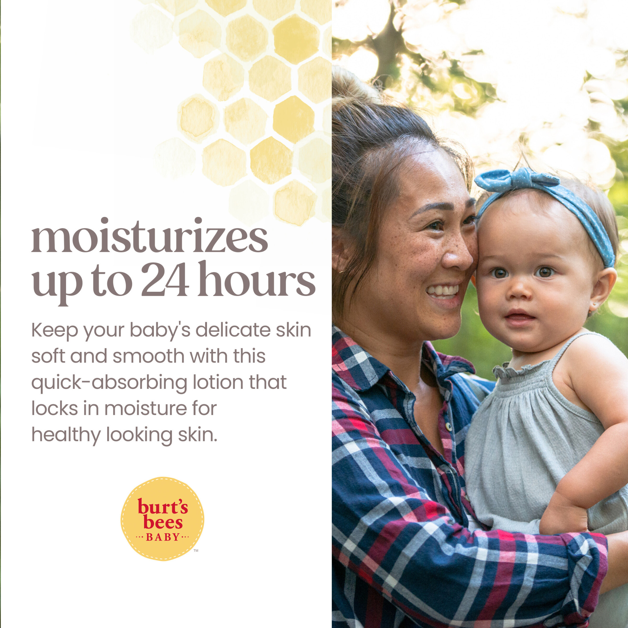 Burt's Bees Baby Nourishing Lotion with Sunflower Seed Oil, 12 oz photo 5