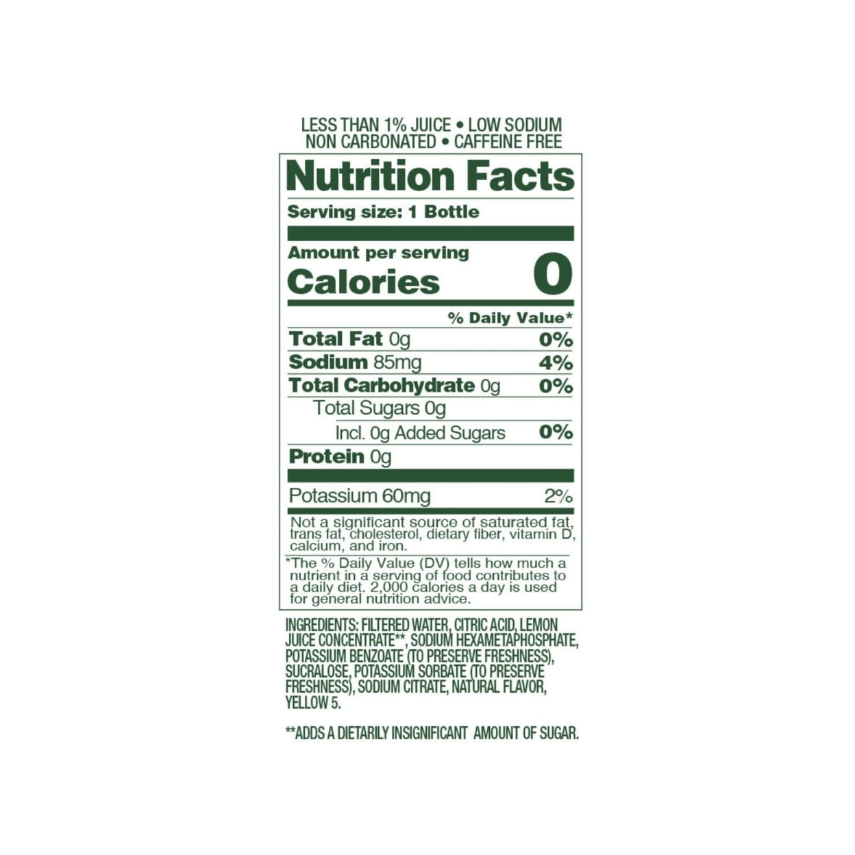 Nature's Twist Sugar Free Lemonade, 16.9 Ounce (24 Pack)