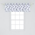 thumbnail image 2 of Ambesonne Fish Window Valance, Style Aquatic Motifs, 42" x 18", White Dark Lavender, 2 of 3