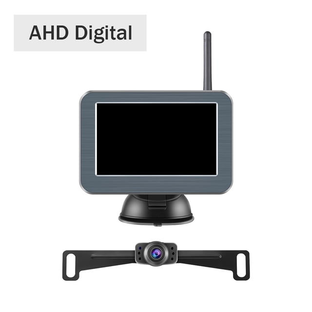 5 Inch AHD Car Monitor TFT LCD 5" HD Digital/Analogue 12V PAL/NTSC Car Screen Reverse Rear View Camera for Parking ,Clear Images