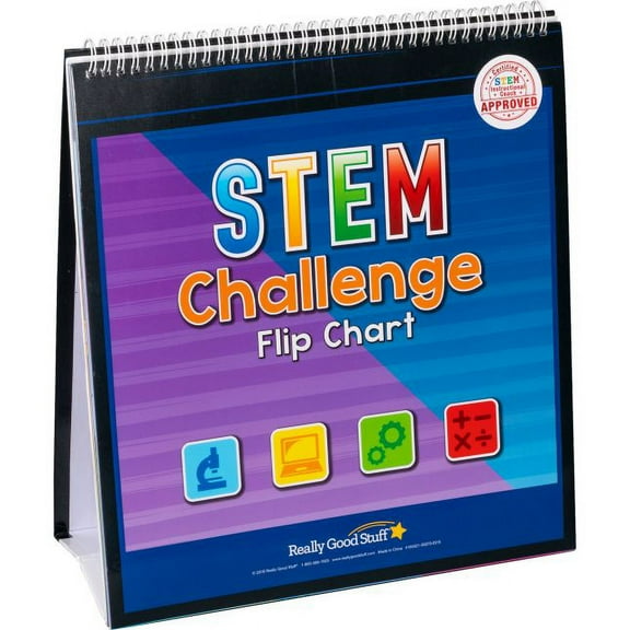 Really Good Stuff STEM Challenge Flip Chart - 1 flip chart