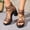 #0088-Brown, variant on Women's Glitter Ankle Strap Heels, Thick Block High Heel Sandals, Sparkling Party Evening Dressy Footwear Gift
