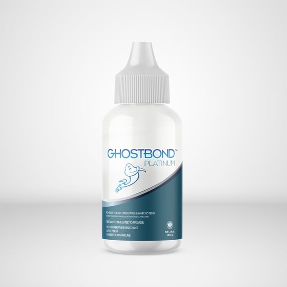 GHOSTBOND Platinum Wig Glue 1.3oz – Maximum Hold Lace & Poly Adhesive, Clear Matte Finish, Built for Sweat, Oil & Heat Resistance