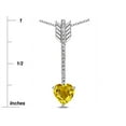 thumbnail image 4 of Star K� 6mm Genuine Citrine Heart Arrow Bar Pendant Necklace, 4 of 9