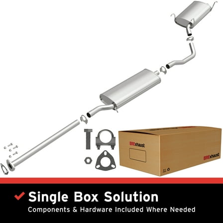 BRExhaust OE Replacement Exhaust System Kit 106-0277: Compatible with 2003-2003 Acura MDX 3.5L, 2005-2008 Honda Pilot 3.5L