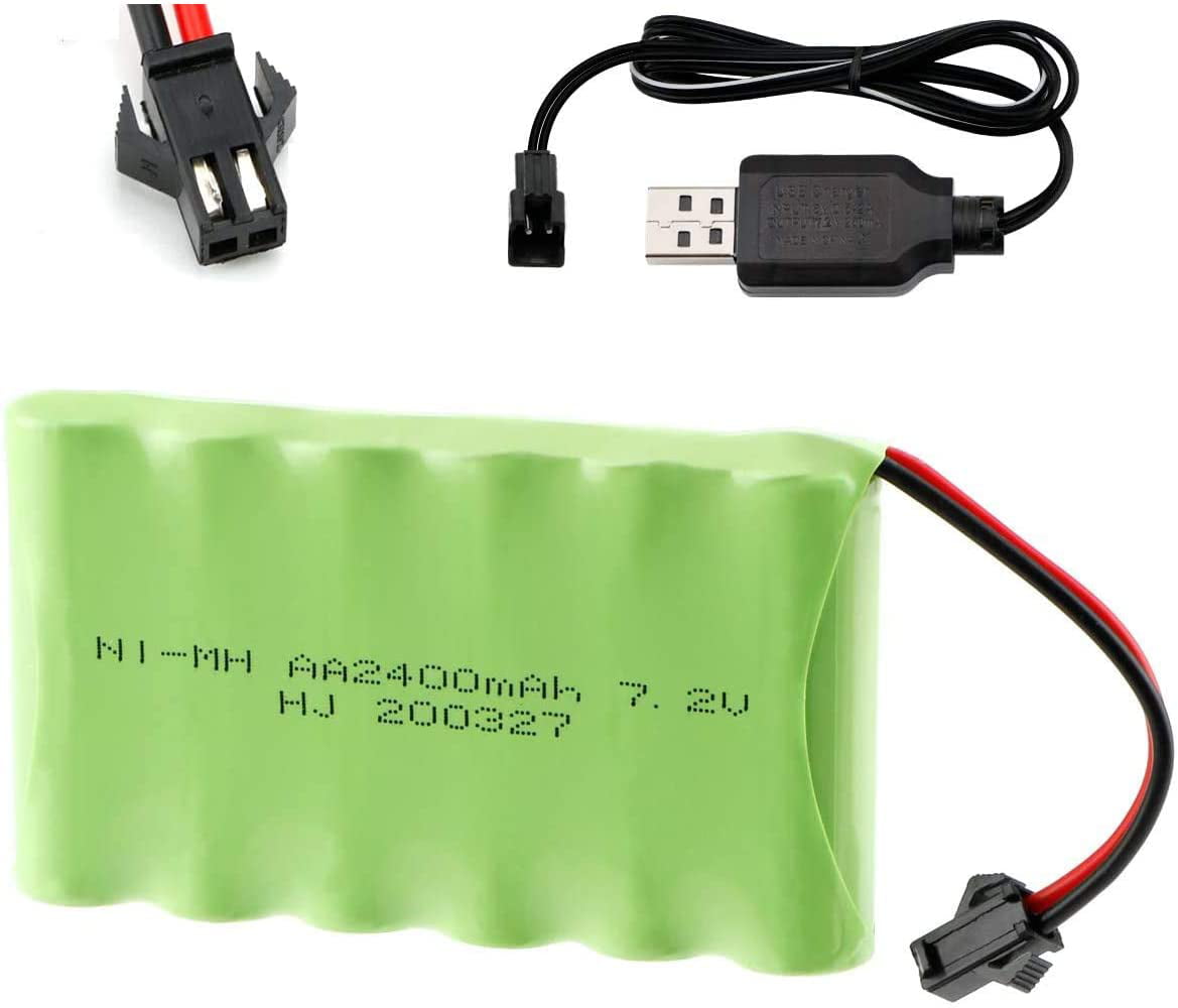 4.8V Ni-MH 800mAh AAA 4-Cell Battery Pack part SM plug for RC Toy Car Truck Boat 