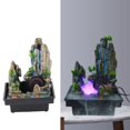 thumbnail image 3 of Waterfall Resina Desktop Fuente de Escritorio Desk Desk Desk Desk Desk Rockery Decoratopns Con Atomizador para la Oficina en Casa, 3 of 7