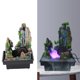 thumbnail image 5 of Fuentes De Mesa De Interior Desk Desk Rockery Decoratopns Fuente De Escritorio De Resina Ambiental Relajación Con Atomizador Y Luz Para La Oficina En Casa, 5 of 7