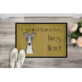 thumbnail image 2 of Italian Greyhound Spoiled Dog Lives Here Door Mat, 2 of 4