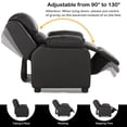 thumbnail image 4 of Infans Deluxe Padded Kids Sofa Armchair Recliner Headrest Children w Storage Arms, 4 of 7