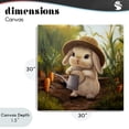thumbnail image 4 of Stupell Industries Traditional Bunny with Carrot Garden Canvas Art, 30 x 30, by Lucia Heffernan, 4 of 8