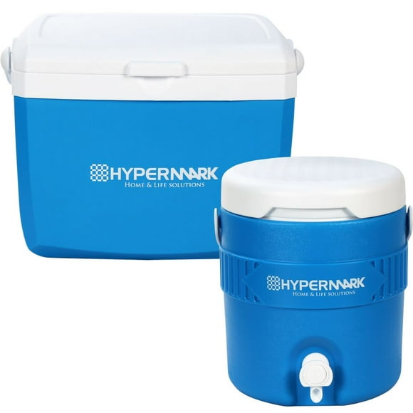 Juego de Hielera y Termo Hypermark hielera 13 Litros y Termo 1 Galón azul