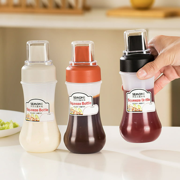Mini Condiment Squeeze Bottle Salad Dressing Ketchup Squeeze Jar  Dispensers