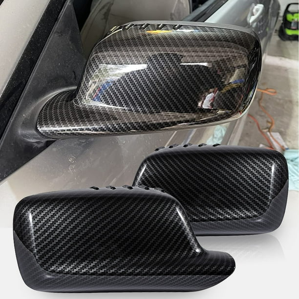 Astra Depot Calotte Specchietti Laterali In Fibra Di Carbonio Per BMW Serie 3 E46 (1999-2006) E Serie 7 E65/E66 (2001-2008) - Coppia (Sx E Dx) - 2