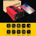 thumbnail image 4 of Inversor de coche 4000W Inversor USB dual Onda sinusoidal modificada (Rojo 12 V a 220V) Tmvgtek Accesorios para autos y motos, 4 of 9