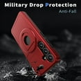 thumbnail image 3 of for Samsung Galaxy S24 Plus Hybrid Case, Compatible with MagSafe 360 Rotating Strong Magnetic Bracket Shockproof Drop Protective Ultra Slim Phone Case for Samsung Galaxy S24 Plus, Red, 3 of 6