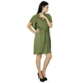thumbnail image 4 of Bimba Women Plain Kaftan Dress Beach Cover Up Cotton Solid Caftan, 4 of 5