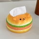 thumbnail image 2 of Funda de caja de pañuelos de goma con forma de hamburguesa, diseño creativo, 2 of 3