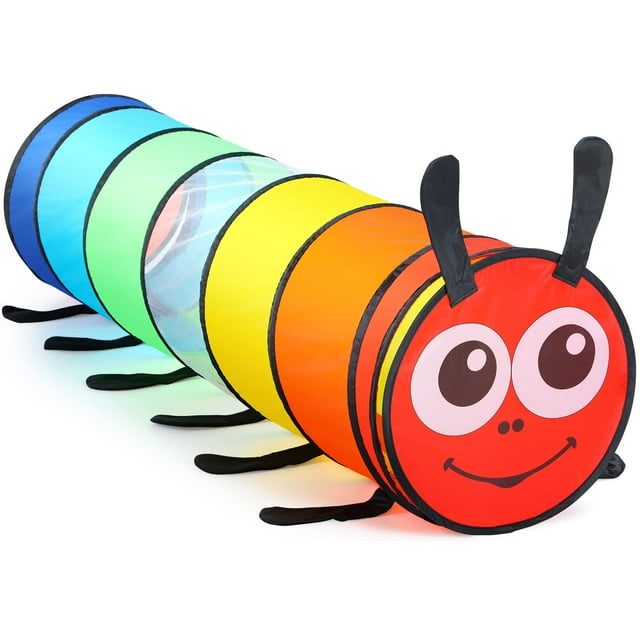 Tienda de campaña plegable Play Tunnel Moncoland para niños, colorida, de 6 pies