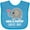 Turquoise, variant on Inktastic Mimi and PopPop Love Me Grandchild Boys or Girls Baby Bib