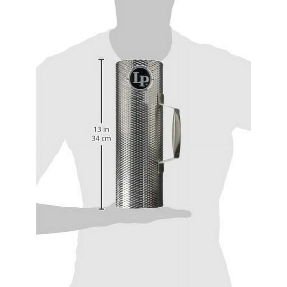 Latin Percussion LP305 Merengue Guiro, Silver,Black