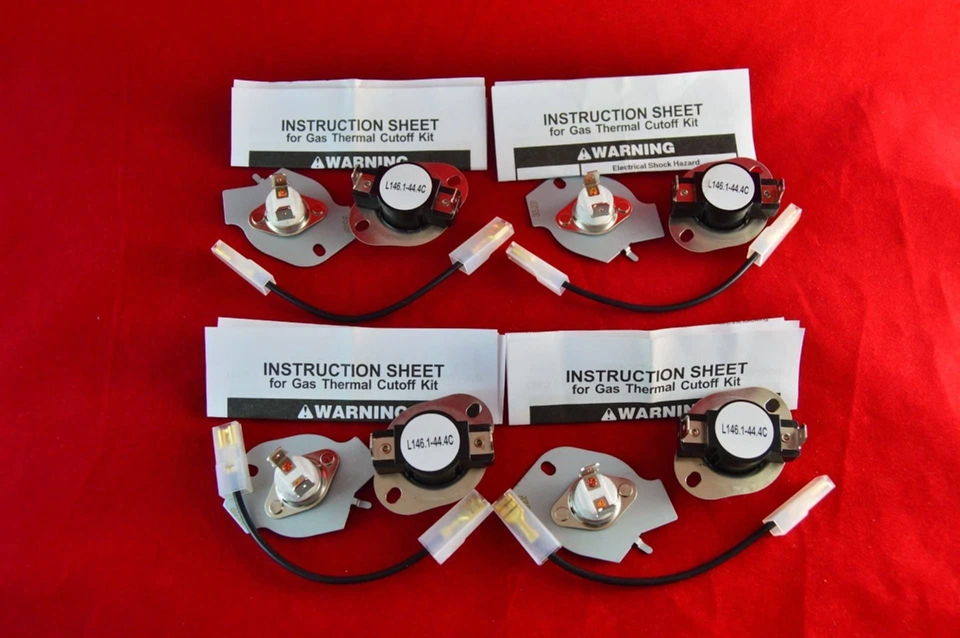CIRCLE- W10480709 Dryer Thermostat Kit New 4 Pack