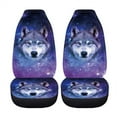 thumbnail image 5 of Xoenoiee Wolf Galaxy Print Car Seat Covers Front and Rear Bench Protector, Universal Fit, Durable Washable Polyester Auto Interior Accessoies Car Seat Cover Full Set, Pack of 4, 5 of 7