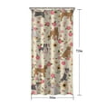 thumbnail image 5 of Pitbull Dog and Flower Floral Shower Curtain 36"x72" ,Bathroom Decorative Shower Curtains Set with 12 Hooks,Modern Waterproof Washable Shower Curtain, 5 of 6