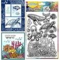 thumbnail image 2 of 1 sheet Sea Whale Turtle Clear Stamp Transparent Handicraft Stamps Silicone Clear Stamp Seals for DIY Scrapbooking Photo Album Decorative Cards Making 6.3x4.3inch, 2 of 8